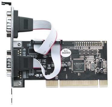 Preview: Serielle PCI-Karte mit 2x DB9-Ports - Manhattan
